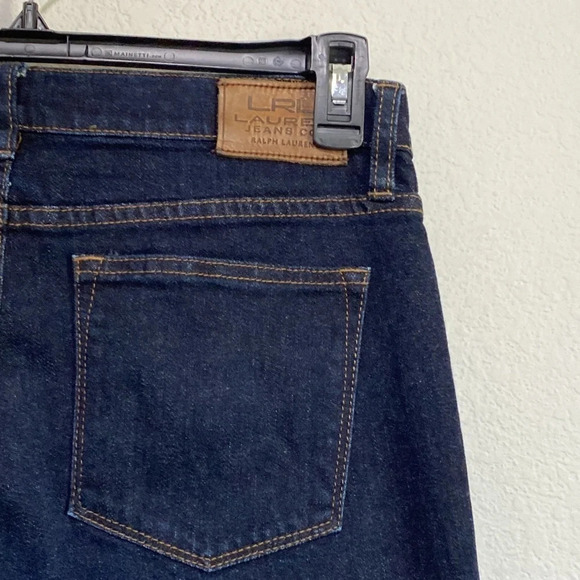 Lauren Ralph Lauren Classic Straight Dark Wash Jeans Size 10 - Picture 8 of 12